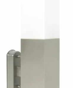 Stalowy kinkiet elewacyjny, nad podjazd SS802-A z serii INOX KWADRAT | Kaja Oświ*Sklep Kaja Fashion