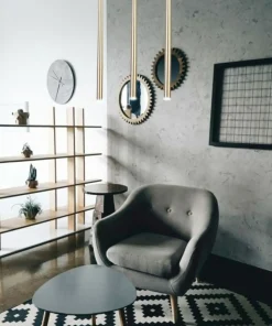 Fashion Sklep Kaja Stożkowa, złota tuba punktowa na zwisie SIG 33156 z serii SOPEL STOŻEK złotymatowy