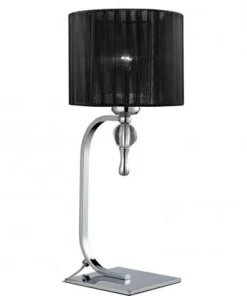 Stylowa, abażurowa lampka stołowa AZ0502 IMPRESS BLACK | Kaja*Sklep Kaja Flash Sale