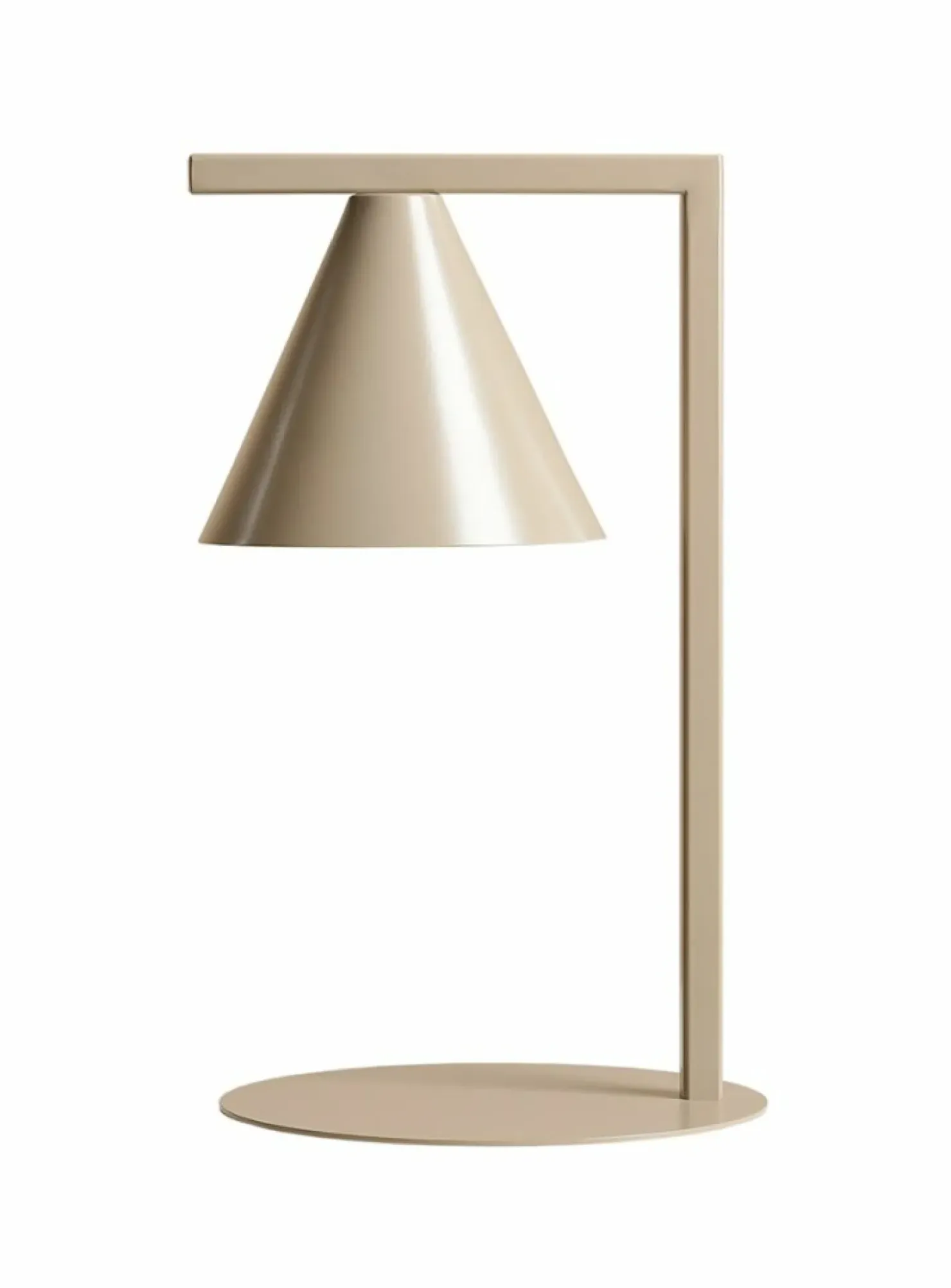 Stylowa, beżowa lampka biurkowa w stylu modern 1108B17 z serii FORM*Sklep Kaja Fashion