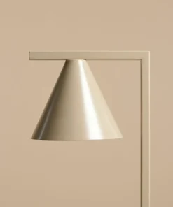 Stylowa, beżowa lampka biurkowa w stylu modern 1108B17 z serii FORM*Sklep Kaja Fashion
