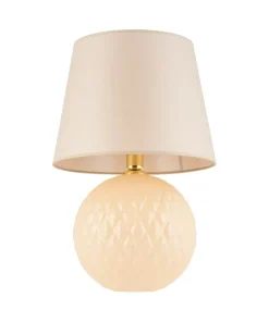 Stylowa, beżowo-złota lampka nocna glamour TK 5591 z serii SANTANA*Sklep Kaja Discount
