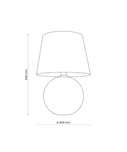 Stylowa, beżowo-złota lampka nocna glamour TK 5591 z serii SANTANA*Sklep Kaja Discount