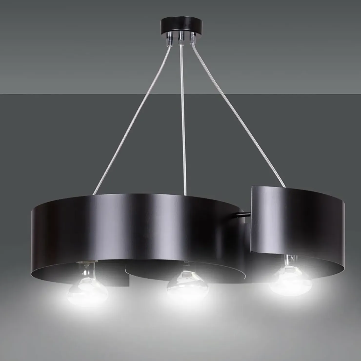 Cheap Sklep Kaja Stylowa, czarna lampa wisząca w stylu loftowym 284/3 VIXON | Kaja