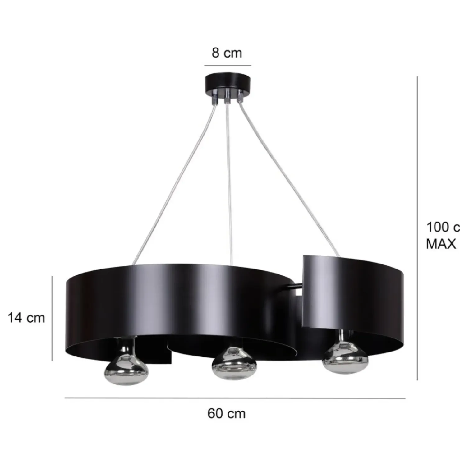 Cheap Sklep Kaja Stylowa, czarna lampa wisząca w stylu loftowym 284/3 VIXON | Kaja