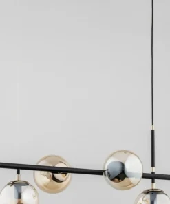 Cheap Sklep Kaja Stylowa, czarno-złota lampa wisząca, 4 klosze AL 63039 | Kaja