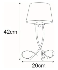 Stylowa, dekoracyjna lampka stołowa K-4083 SOFIA | Kaja Oświetlenie*Sklep Kaja Fashion