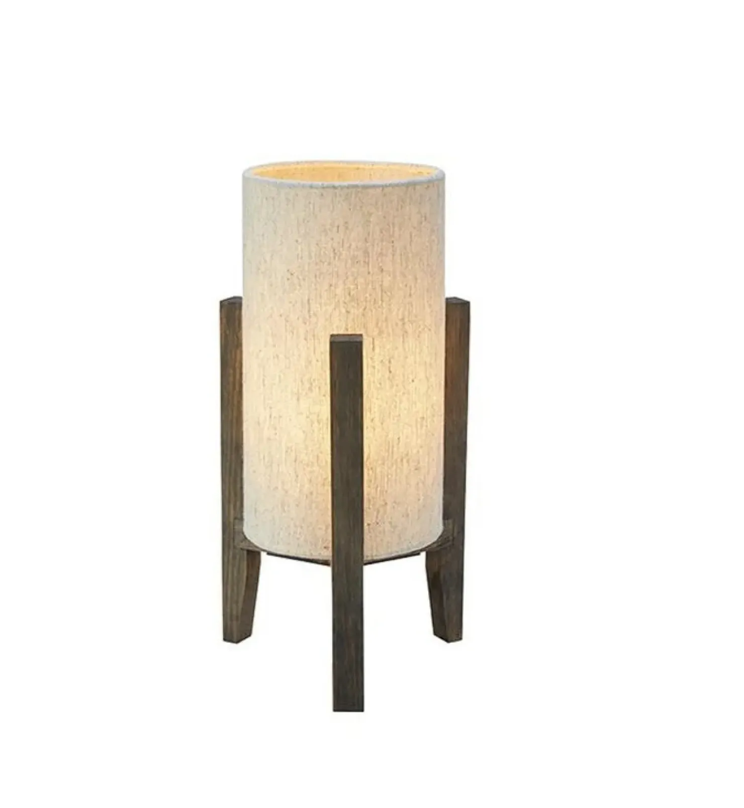 Stylowa, drewniana lampka stołowa z abażurem 108759 ERUCA | Kaja*Sklep Kaja Flash Sale