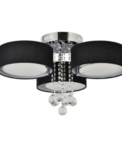 Online Sklep Kaja Stylowa lampa do sypialni glamour LP-991/3C BK GAMBELA | Kaja