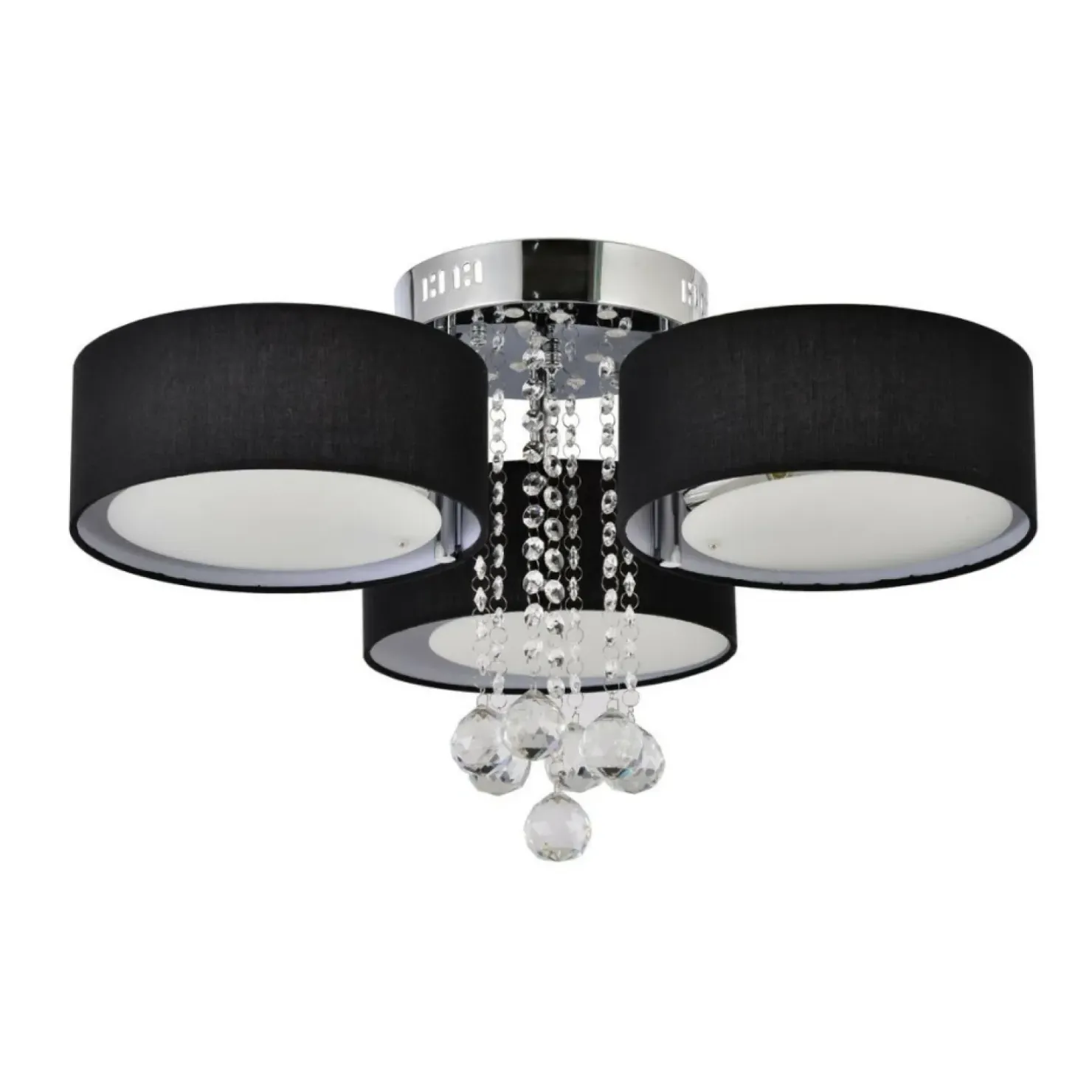 Online Sklep Kaja Stylowa lampa do sypialni glamour LP-991/3C BK GAMBELA | Kaja