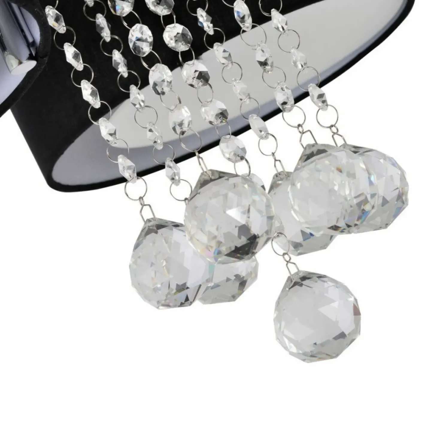 Online Sklep Kaja Stylowa lampa do sypialni glamour LP-991/3C BK GAMBELA | Kaja