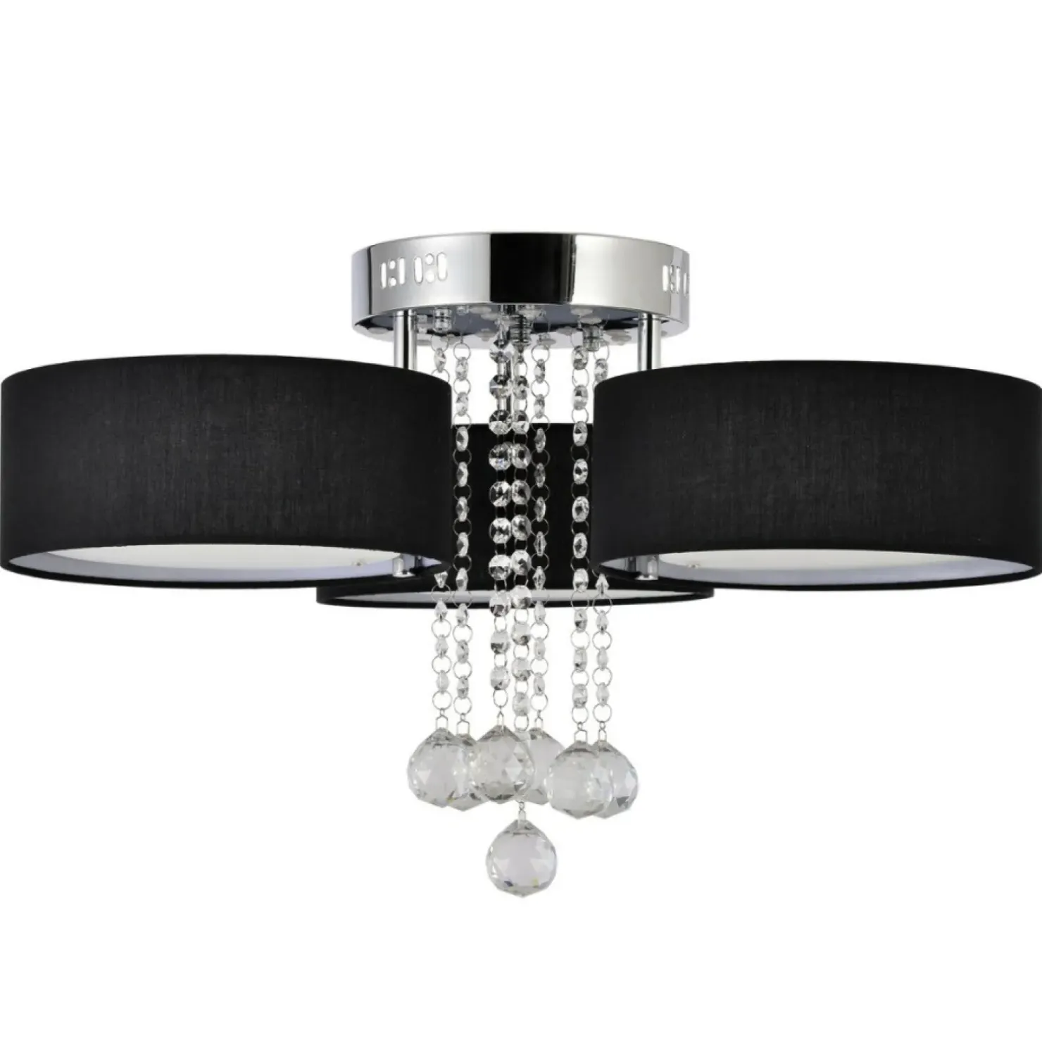 Online Sklep Kaja Stylowa lampa do sypialni glamour LP-991/3C BK GAMBELA | Kaja