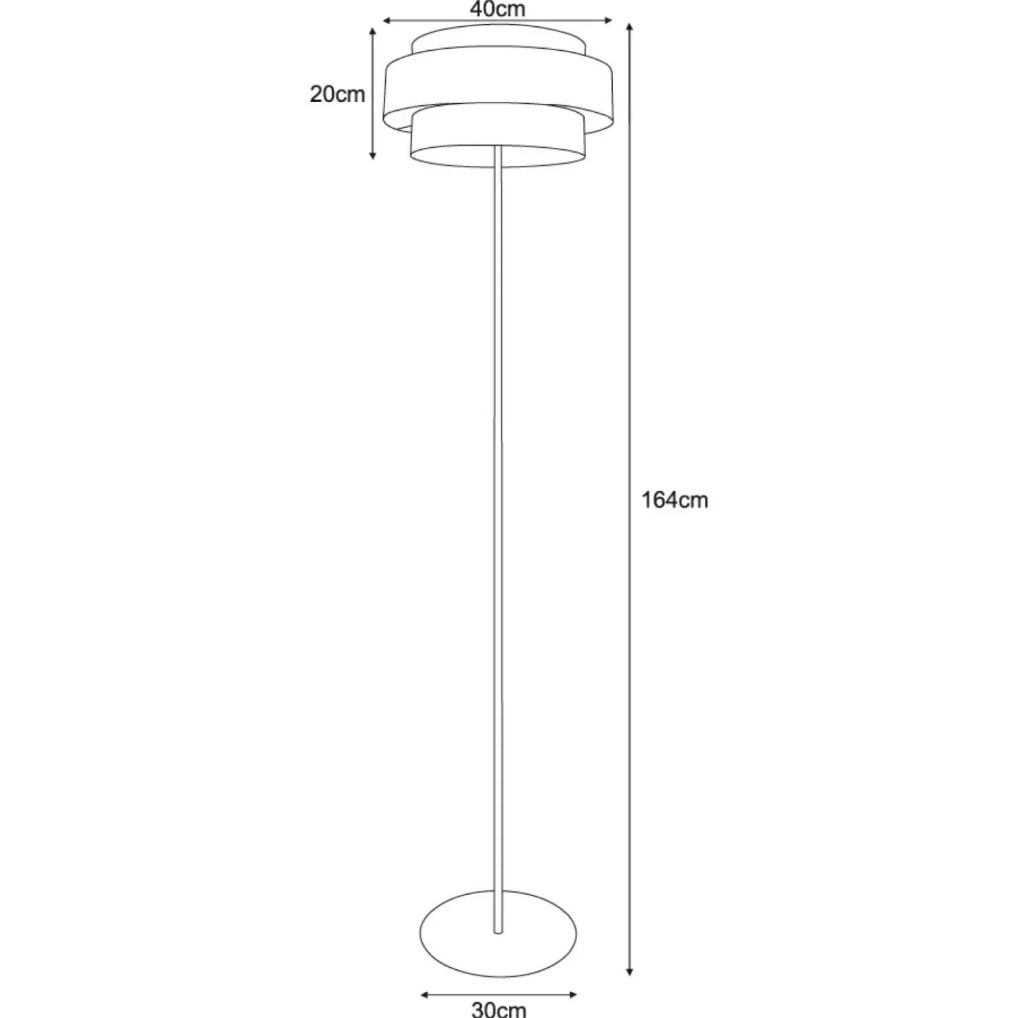 Stylowa lampa podłogowa boho z abażurem Ø40cmK-5275 z serii CEZAR*Sklep Kaja Clearance