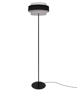 Stylowa lampa podłogowa w kolorze czarno-szarym K-5175 z serii ETELA*Sklep Kaja New