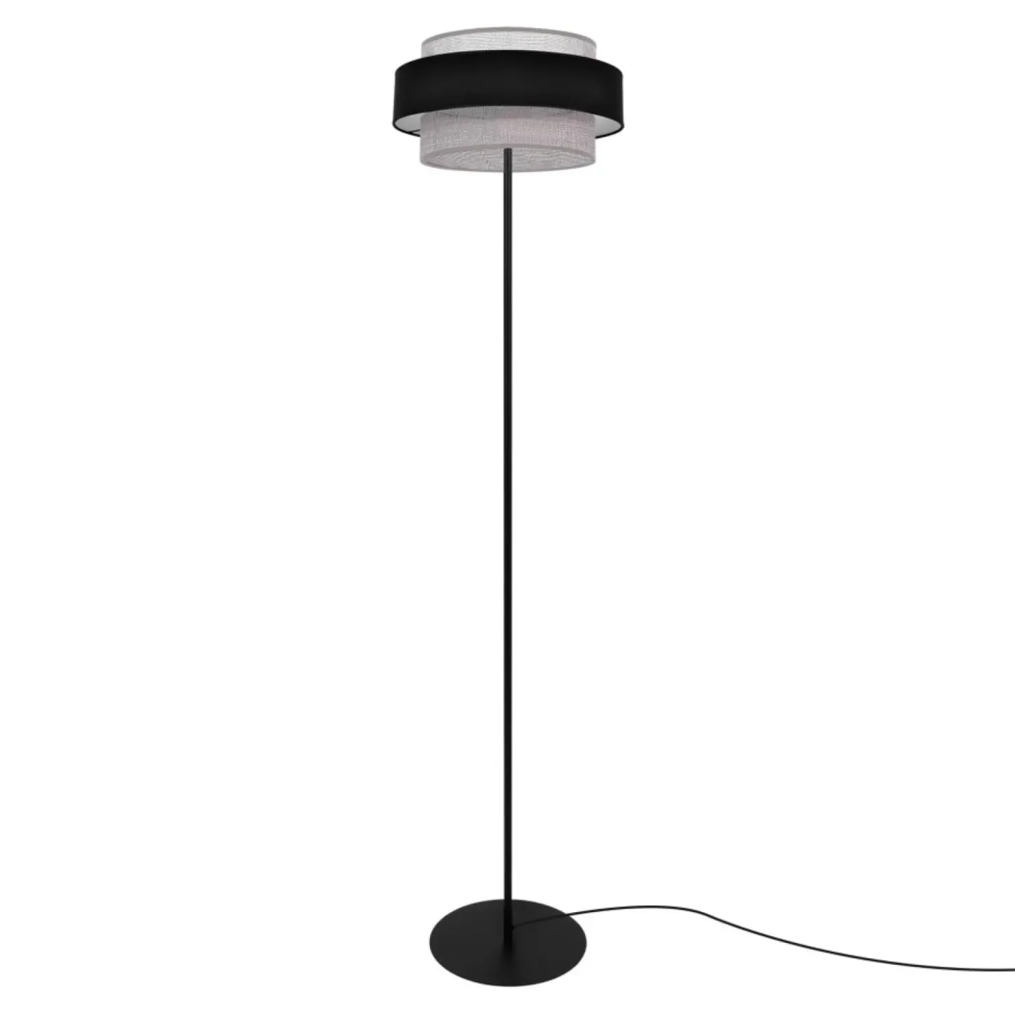 Stylowa lampa podłogowa w kolorze czarno-szarym K-5175 z serii ETELA*Sklep Kaja New