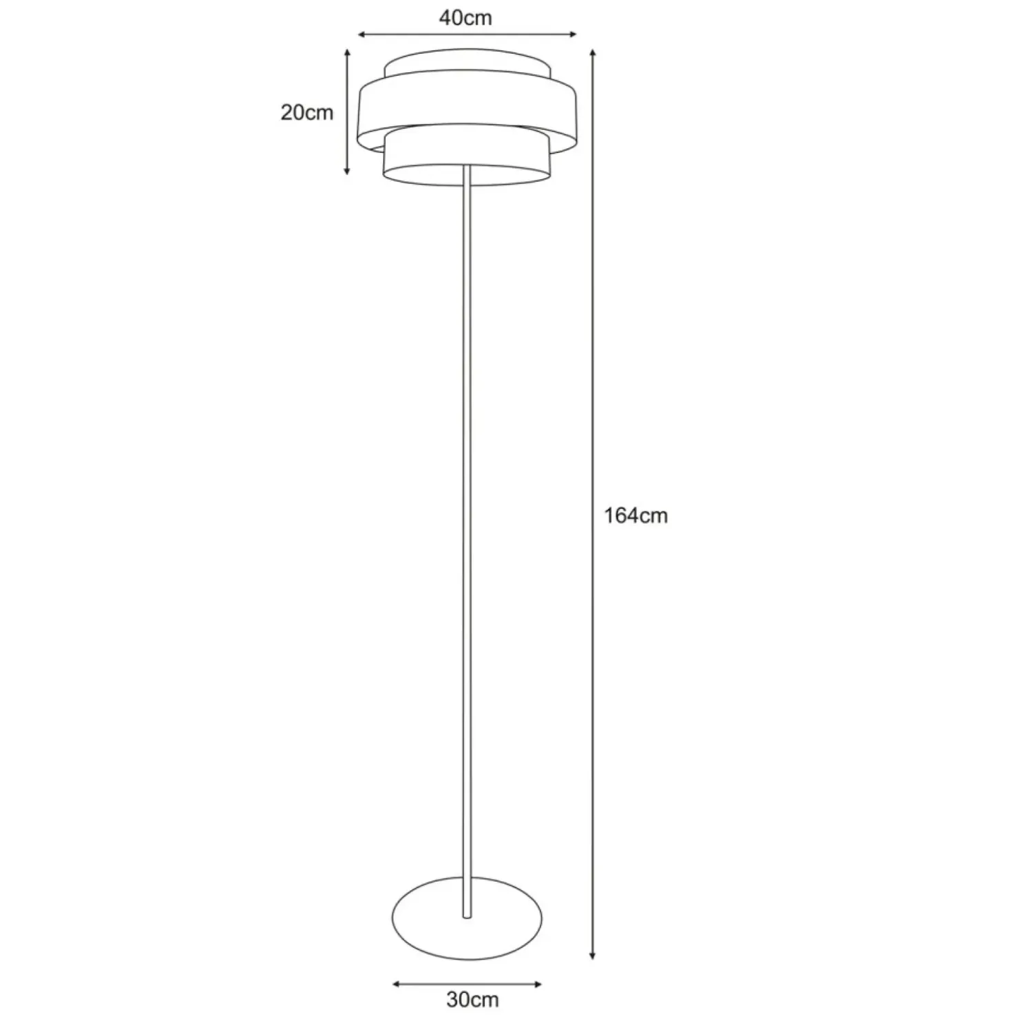 Stylowa lampa podłogowa w kolorze czarno-szarym K-5175 z serii ETELA*Sklep Kaja New