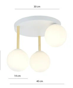 Stylowa lampa sufitowa do przytulnej sypialni 1261/3 z serii DOLCE*Sklep Kaja Store
