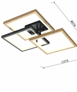 Stylowa lampa sufitowa LED do salonu WF 9022-306S MATERA | Kaja*Sklep Kaja Hot