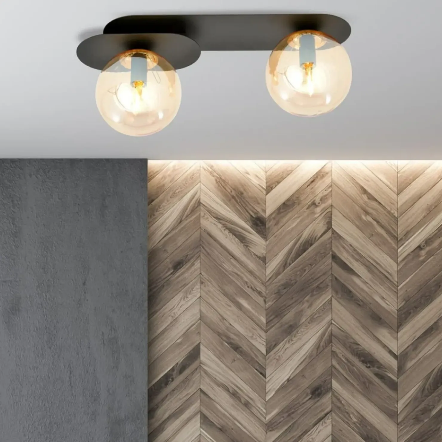 Stylowa lampa sufitowa, listwa do korytarza 1120/2 PLAZA | Kaja*Sklep Kaja Sale