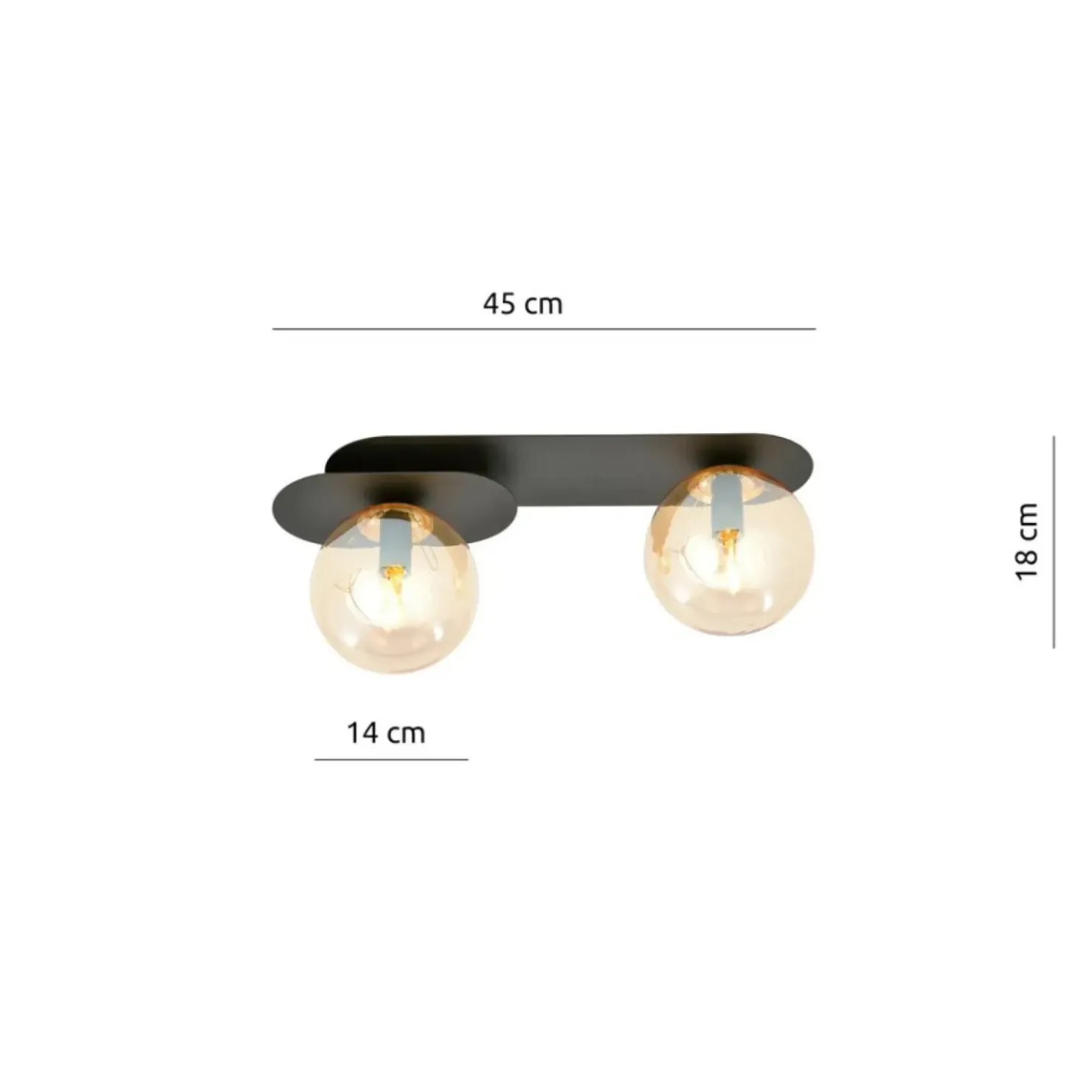 Stylowa lampa sufitowa, listwa do korytarza 1120/2 PLAZA | Kaja*Sklep Kaja Sale