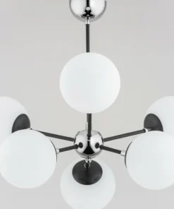 Cheap Sklep Kaja Stylowa lampa sufitowa w kolorze czerni i chromu AL 63100 | Kaja