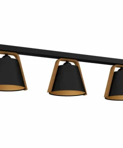 New Sklep Kaja Stylowa lampa sufitowa, w kolorze czarno-złotym LX 0642 z serii NORKO