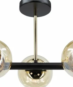 Online Sklep Kaja Stylowa lampa sufitowa z okrągłymi kloszami 3010/3 BL TR OTIS | Kaja