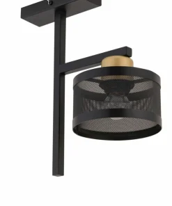New Sklep Kaja Stylowa lampa sufitowa z metalowym kloszem SIG 32141 - OFF CZ/ZŁ