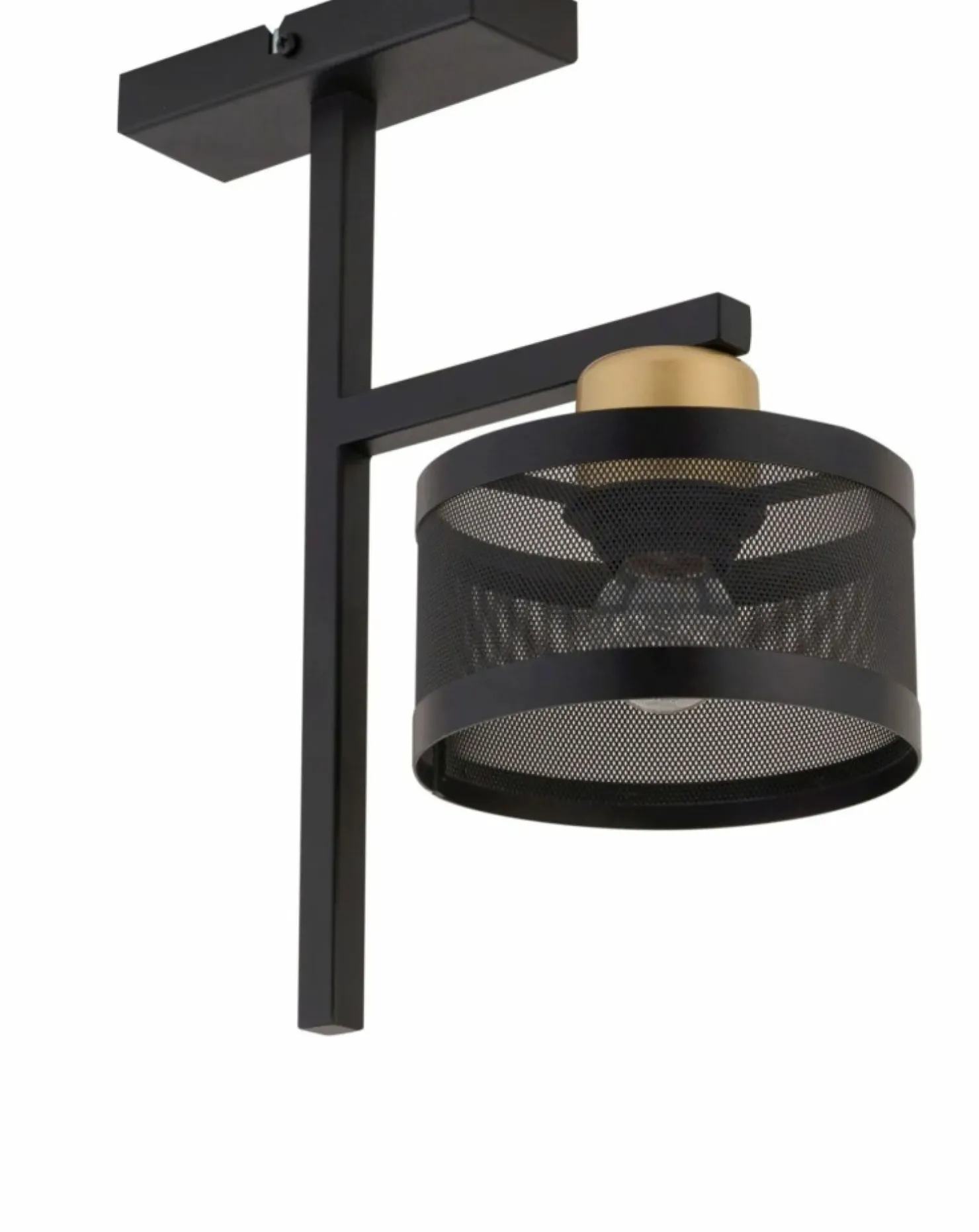 New Sklep Kaja Stylowa lampa sufitowa z metalowym kloszem SIG 32141 - OFF CZ/ZŁ