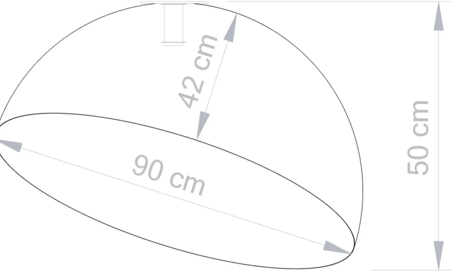 Best Sklep Kaja Stylowa lampa w kształcie kopuły SIG 32459 z serii SFERA 90 B/MIEDŹ