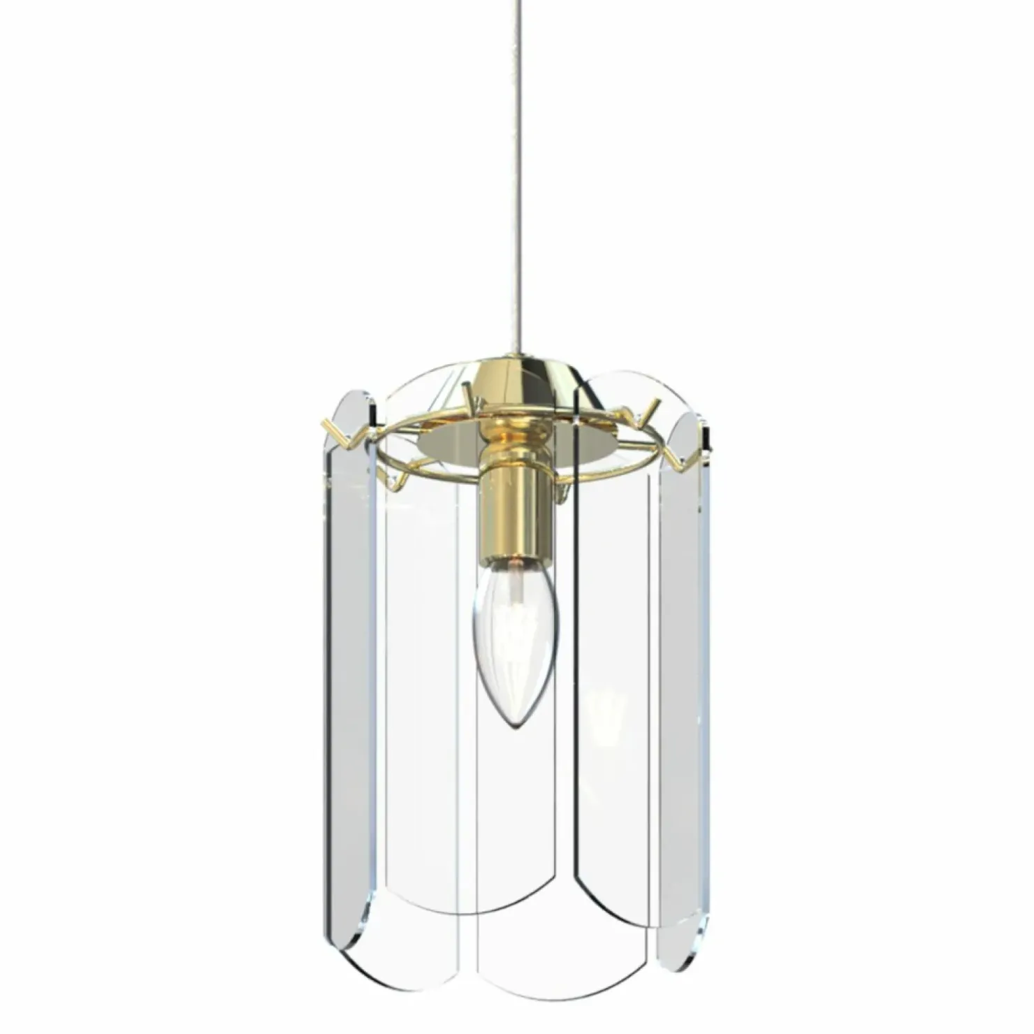 Fashion Sklep Kaja Stylowa lampa wisząca do eleganckiej kuchni MD3523-1-EGN NIRA | Kaja