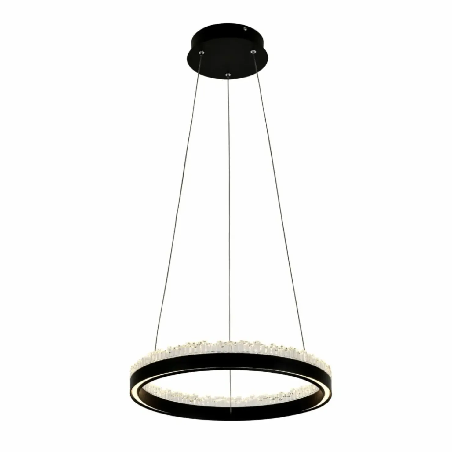 Cheap Sklep Kaja Stylowa lampa wisząca LED z kryształkami PD2304400R-MB REGI | Kaja