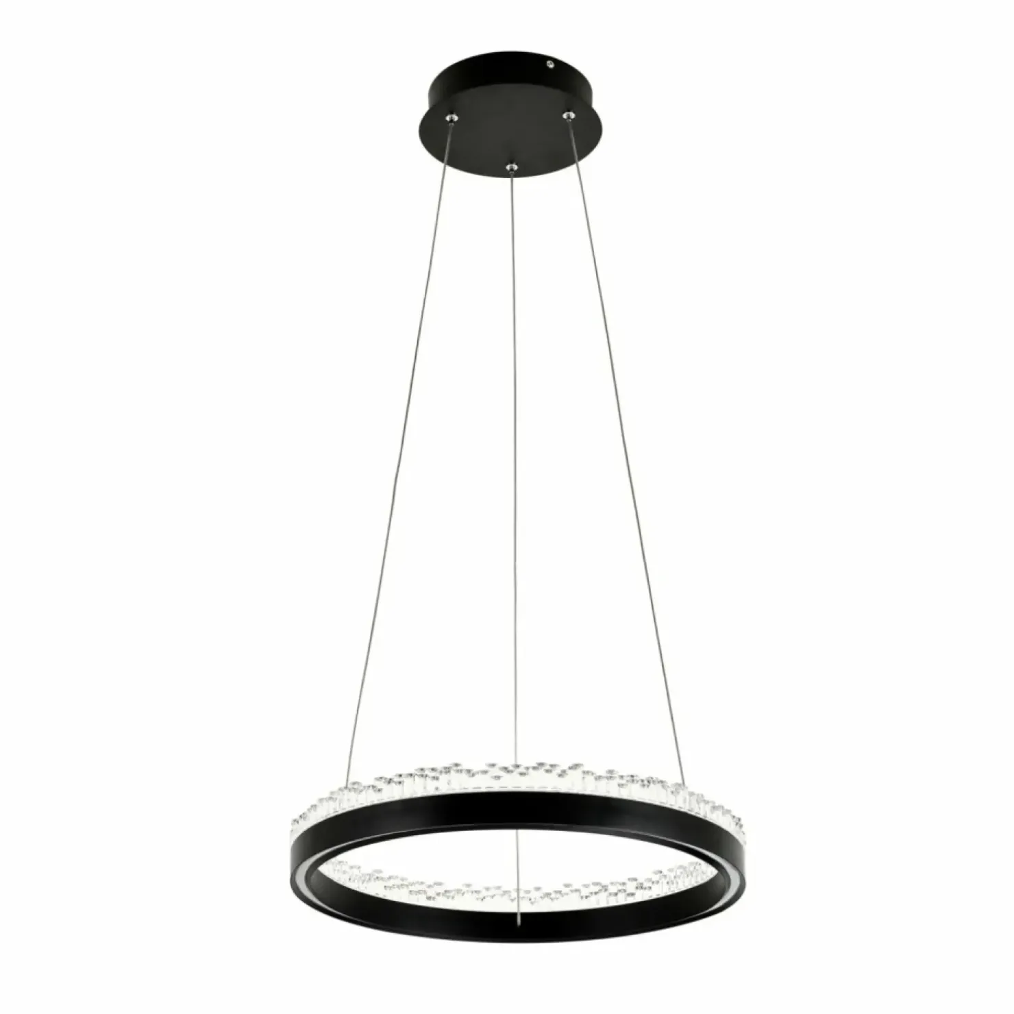 Cheap Sklep Kaja Stylowa lampa wisząca LED z kryształkami PD2304400R-MB REGI | Kaja
