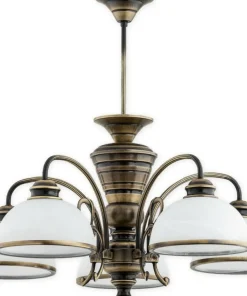Stylowa lampa wisząca, pięć kloszy O3175 W5 PAT z serii LAMBDA | Kaja*Sklep Kaja Discount