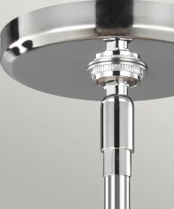 Outlet Sklep Kaja Stylowa lampa wisząca, ryflowana FE-PAULSON-6P z serii PAULSON chrom