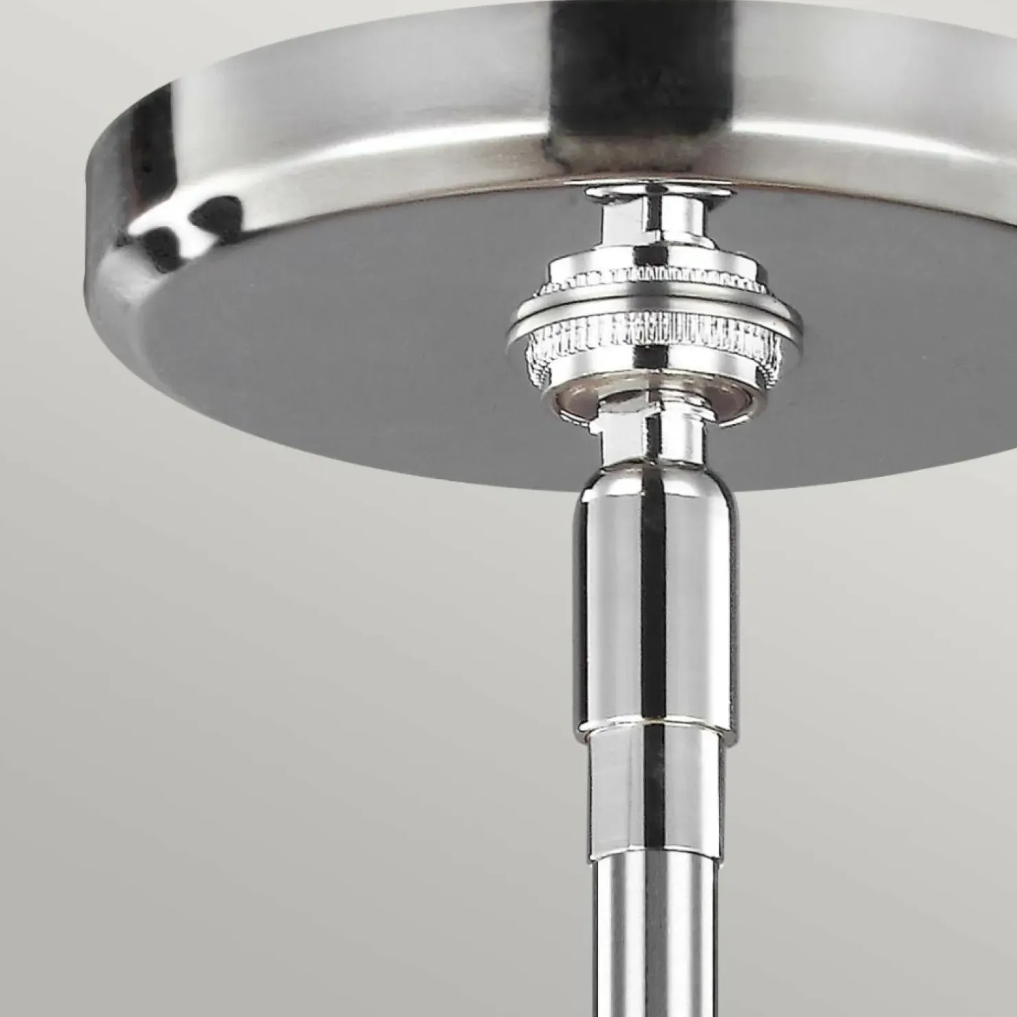 Outlet Sklep Kaja Stylowa lampa wisząca, ryflowana FE-PAULSON-6P z serii PAULSON chrom