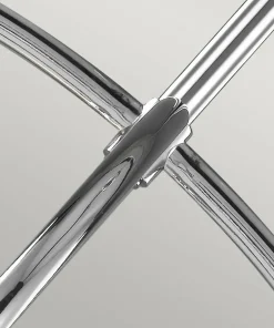 Outlet Sklep Kaja Stylowa lampa wisząca, ryflowana FE-PAULSON-6P z serii PAULSON chrom