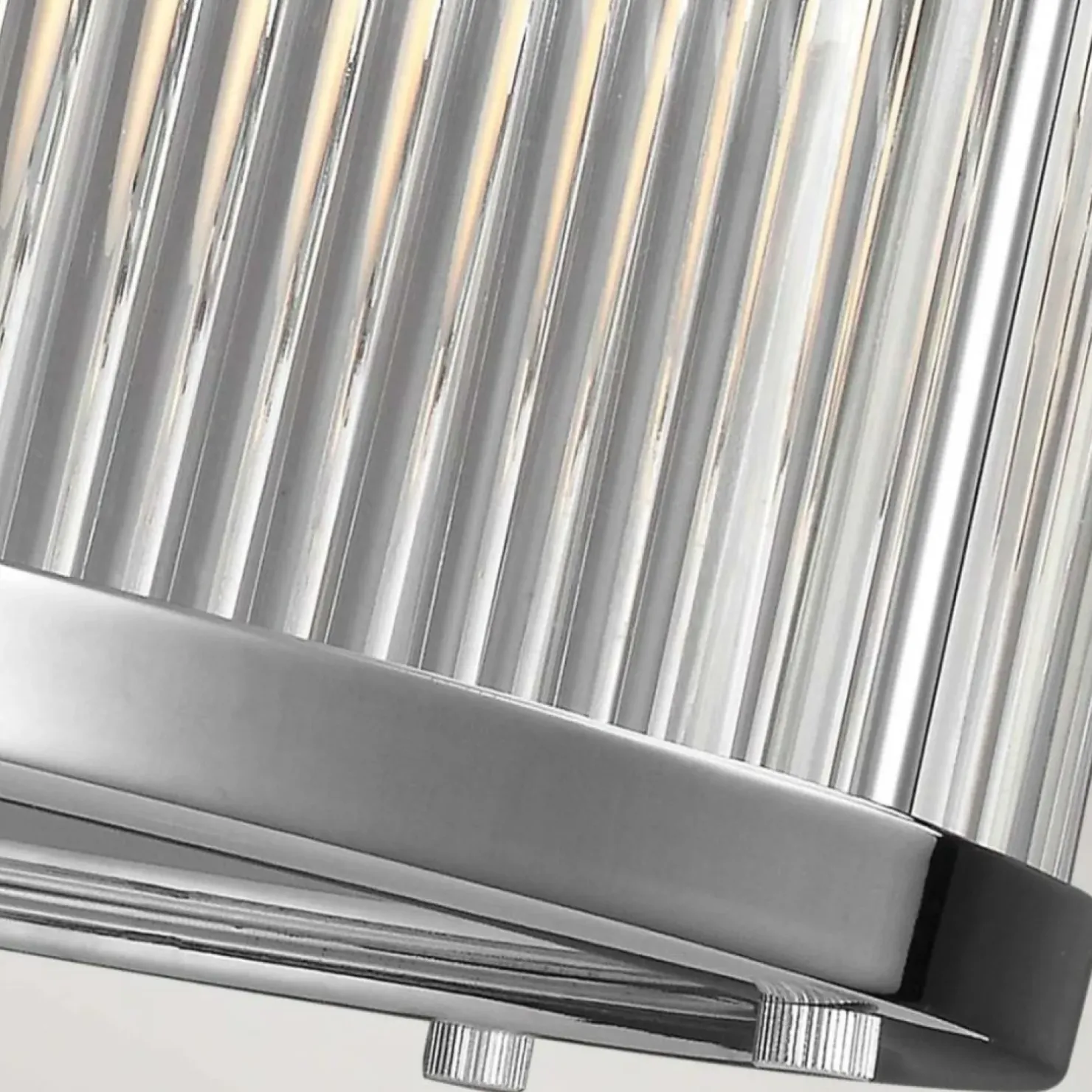 Outlet Sklep Kaja Stylowa lampa wisząca, ryflowana FE-PAULSON-6P z serii PAULSON chrom