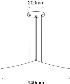 Cheap Sklep Kaja Stylowa lampa wisząca, szeroki abażur ANT 5069 BRITO | Kaja
