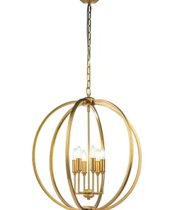 Stylowa lampa wisząca, świecznik FE-CORINNE-6P-L-BB z serii CORINNE*Sklep Kaja Store