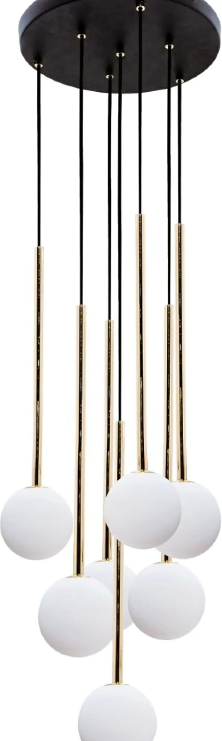 New Sklep Kaja Stylowa lampa wisząca z białymi kloszami, do salonu 5642 z serii ALI