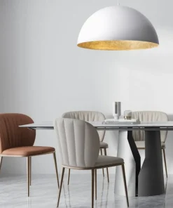 New Sklep Kaja Stylowa lampa wisząca z dużym kloszem SIG 30133 z serii SFERA 70 B/ZŁ