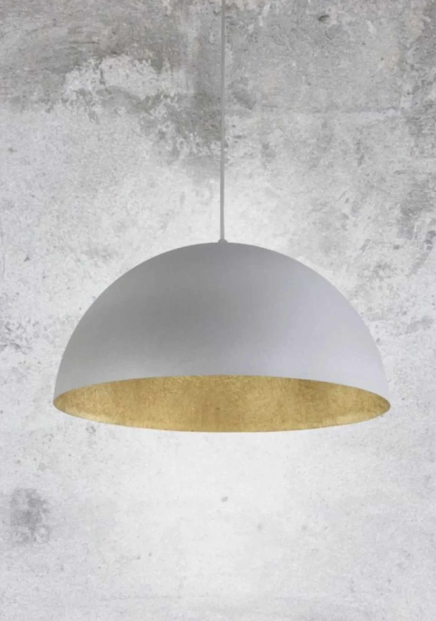 New Sklep Kaja Stylowa lampa wisząca z dużym kloszem SIG 30133 z serii SFERA 70 B/ZŁ
