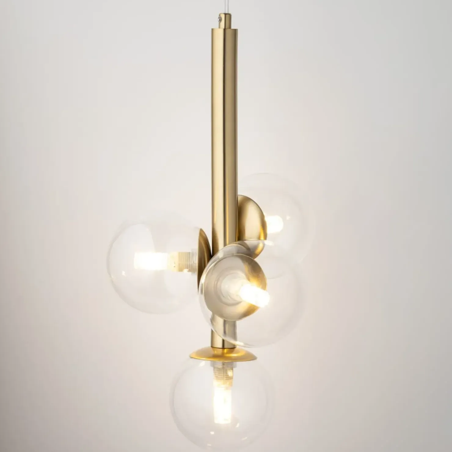 Best Sklep Kaja Stylowa lampa wisząca z kulistymi kloszami SIG 40856 z serii PERLA LUX