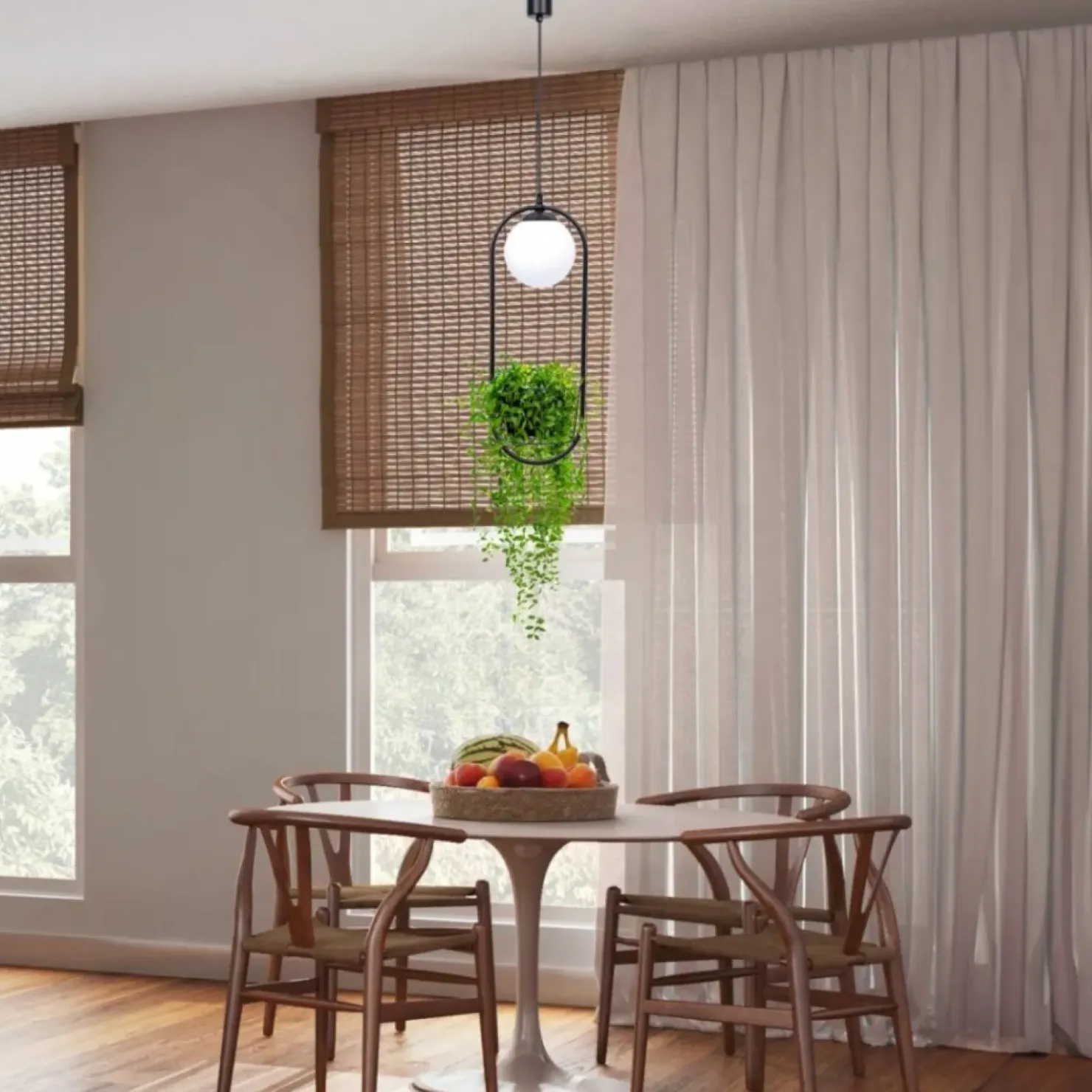 Fashion Sklep Kaja Stylowa lampa wisząca z miejscem na doniczkę 5003 z serii PLANT | Kaja