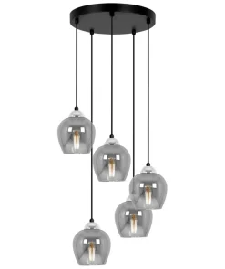 New Sklep Kaja Stylowa lampa wisząca z pięcioma punktami światła K-5612 z serii NIRA