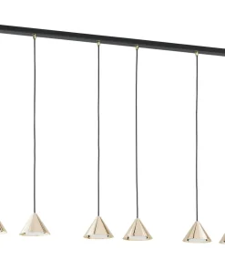 Flash Sale Sklep Kaja Stylowa lampa wisząca ze złotymi stożkami 1329/6 ELIT | Kaja
