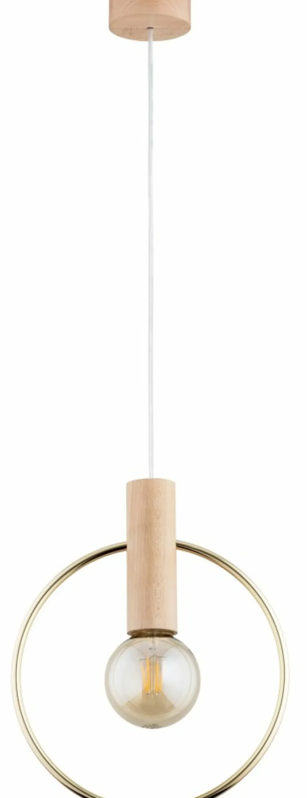 Clearance Sklep Kaja Stylowa lampa wisząca ze złotą obręczą AL 61140 LABO | Kaja