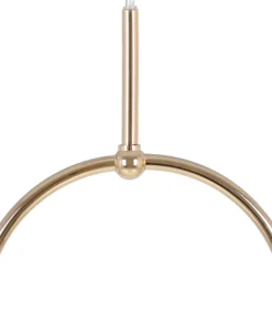 Stylowa lampa wisząca, złota konstrukcja z kloszem K-5391 z serii RITUS*Sklep Kaja Discount