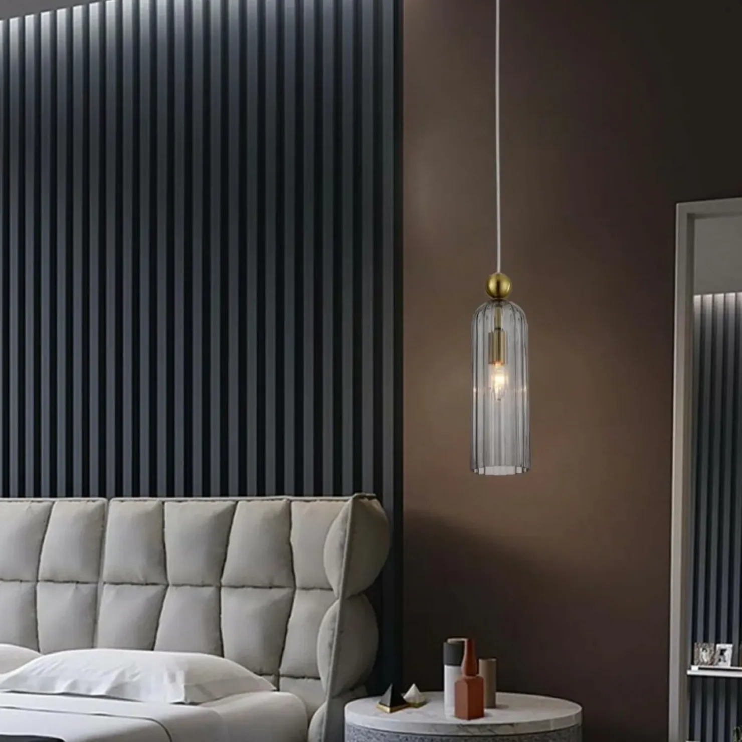 Flash Sale Sklep Kaja Stylowa lampa z dymionym kloszem LP-939/1P SMOKED z serii PIEGA | Kaja